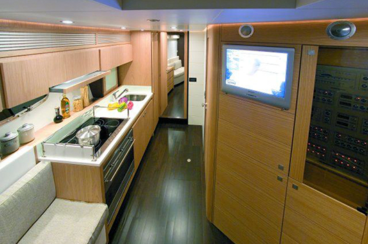 Cucina di servizio yacht